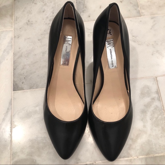 INC International Concepts Shoes - INC black leather pumps